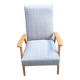 Scandinavian armchair with compass legs