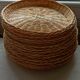 Wall composition of vintage baskets