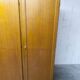 French wardrobe with tapered legs, 3 doors, 120cm hanging rail, new.