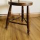Tripod stool with backrest