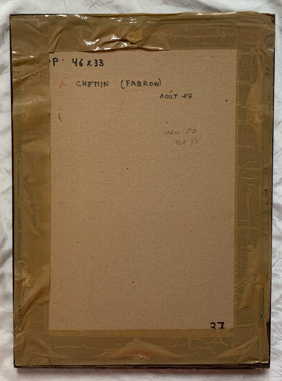 Chemin de Fabron Nice old painting signed dated vintage