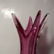Glass Vase By Murano Bullicante By Archimedes Seguso , Italy.