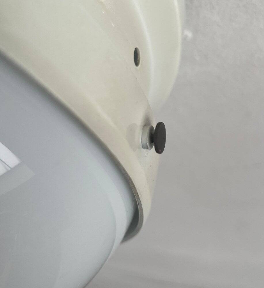 Mid-century Italian space age ceiling lamp by Gianemilio, Pietro and Anna Monti for Kartell, 1950s.