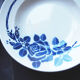 Ensemble de 6 assiettes bleues