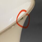 Lamoe tulipe en opaline, câble tissu neuf