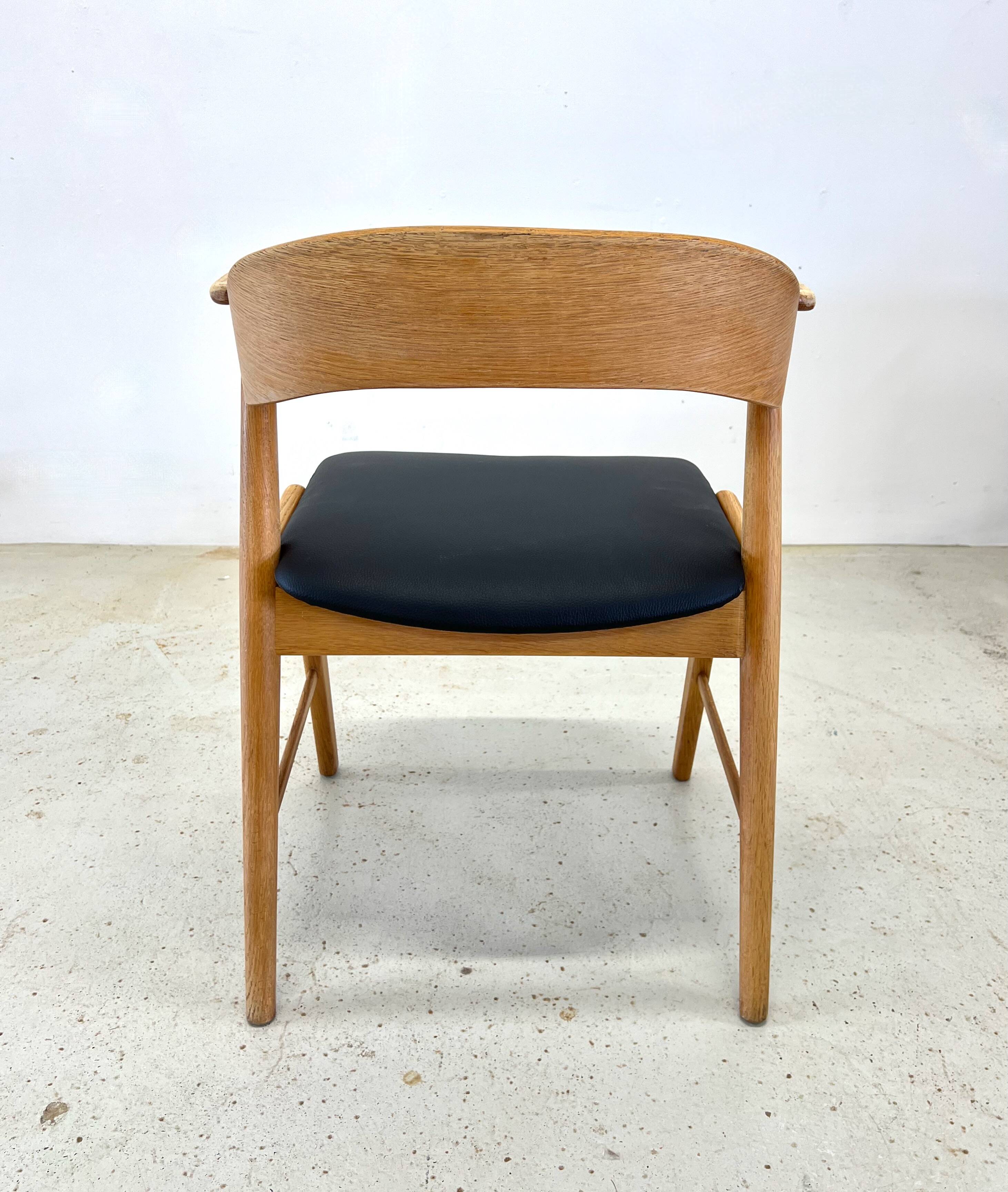Kai Kristiansen Model 32 Oak Dining Chair, Korup Møbelfabrik.