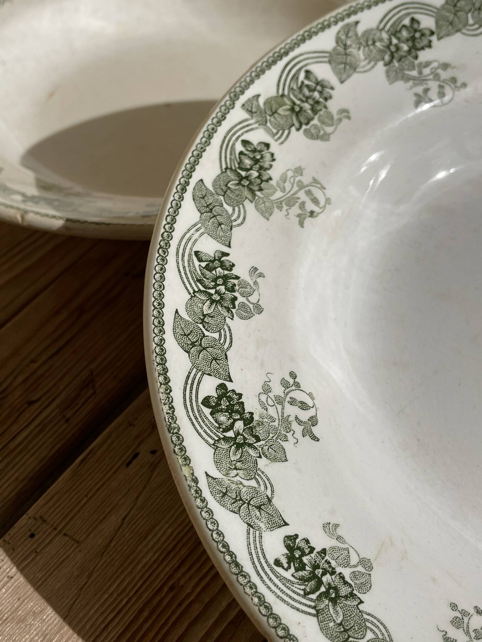 Set of 3 Moulin Des Loups soup plates