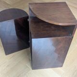 Art Deco rounded cabinet with 3 drawers, 1930s