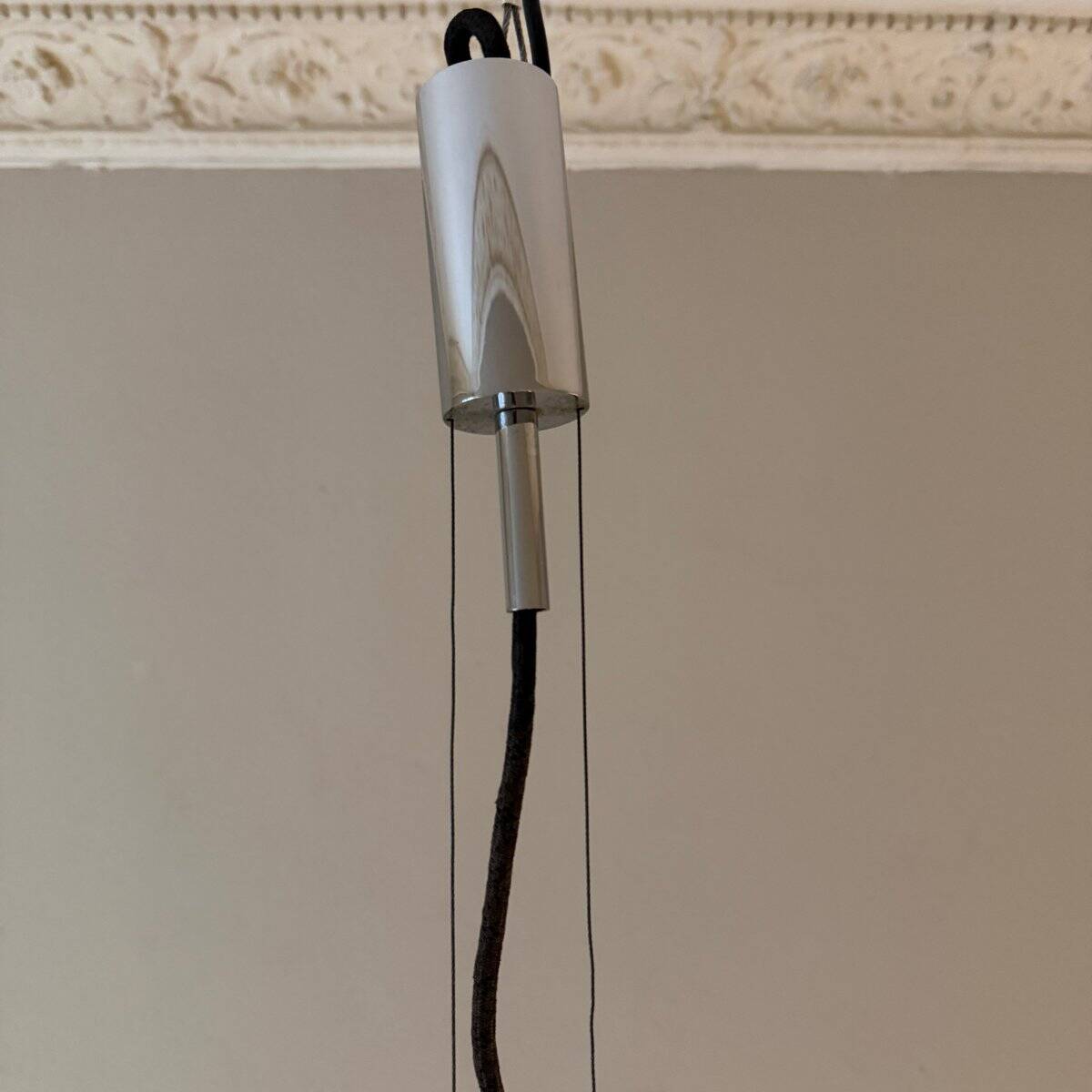 Space Age Atomic Chrome Chandelier by J.T. Kalmar, Germany, 1970