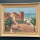 Original Swedish Oil on Canvas – “Motif from Italy” by K. Berthel – Signed – Dated 1949 – Vintage & Framed – 73 × 61 cm (28.7" × 24")