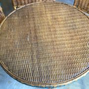 Salon de jardin en rotin vintage