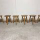 Mid-century wooden tripod stool