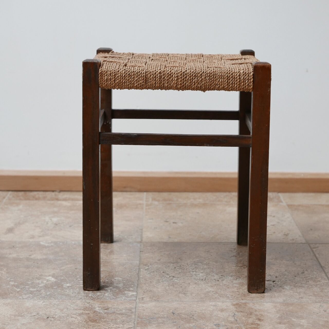 Mid-century german cord stool