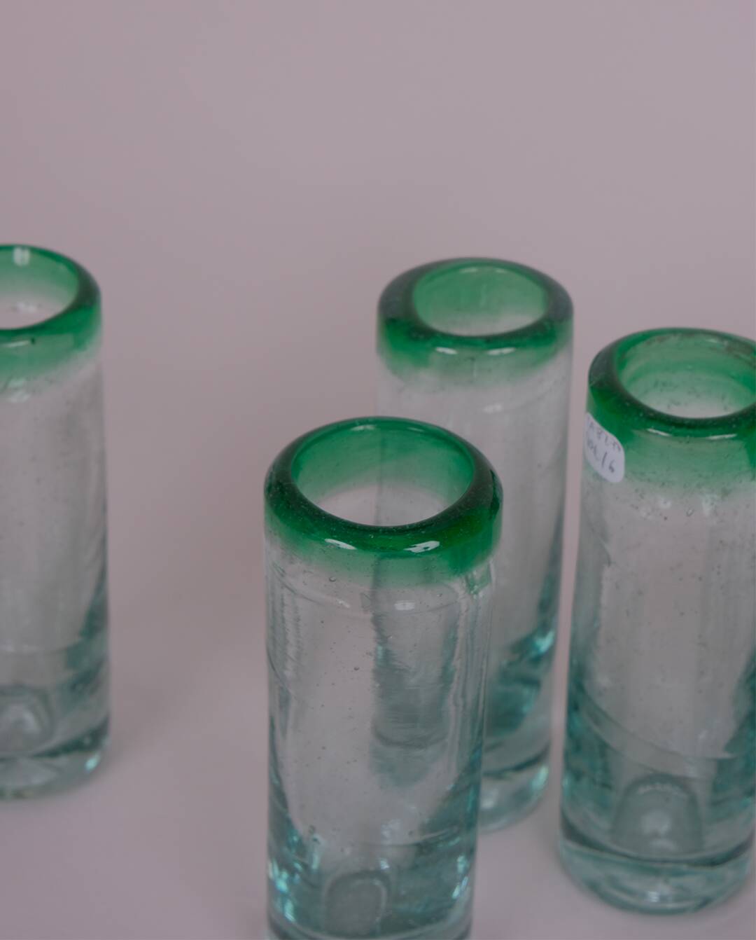 Bubble glass digestif glasses x7