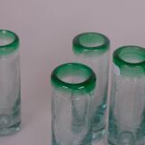 Bubble glass digestif glasses x7