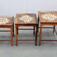 1960s Danish Mid Century Nesting Tables with Tile Tops