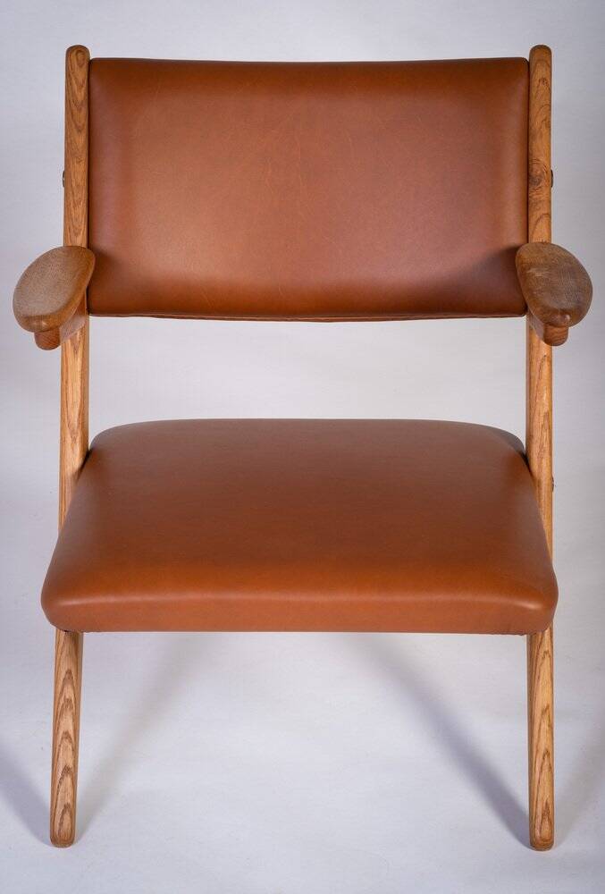 Architectural Armchairs by Arne Hovmand Olsen, Denmark, 1970s, Set of 2