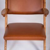 Architectural Armchairs by Arne Hovmand Olsen, Denmark, 1970s, Set of 2