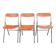 3 vintage folding chairs 1960s Souvignet