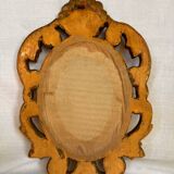 Miroir vintage en bois doré