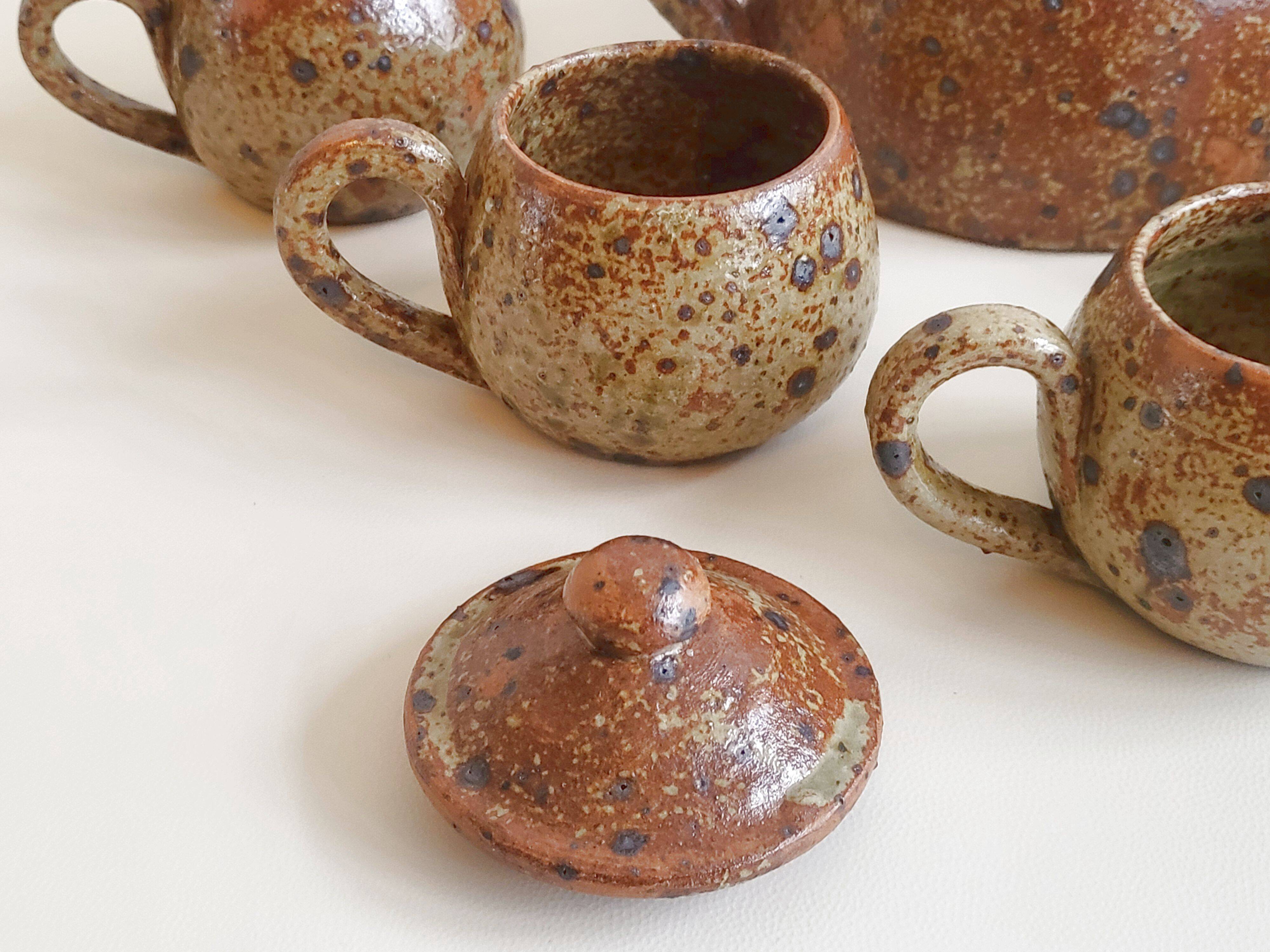 Vintage stoneware coffee service 1970