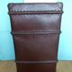 Duo of vintage dark brown suitcases "Mother Big and her little chaperone"