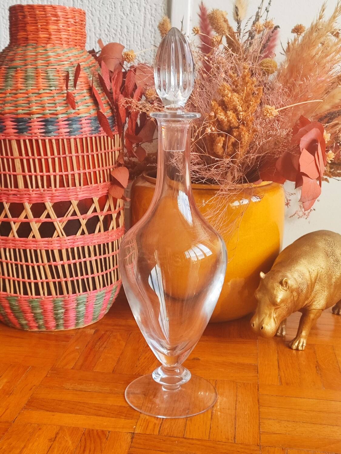 Christofle crystal wine decanter