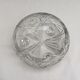 Empty vintage round crystal pocket size: height -16cm- diameter -18cm-
