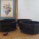 Ramequins Arcoroc noirs vintage