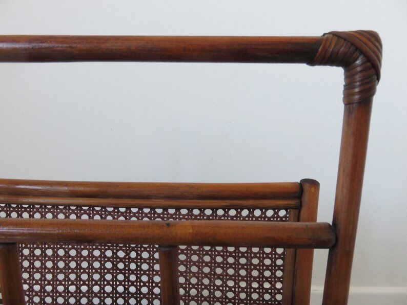 Door magazines in rattan and caning 60s 70s