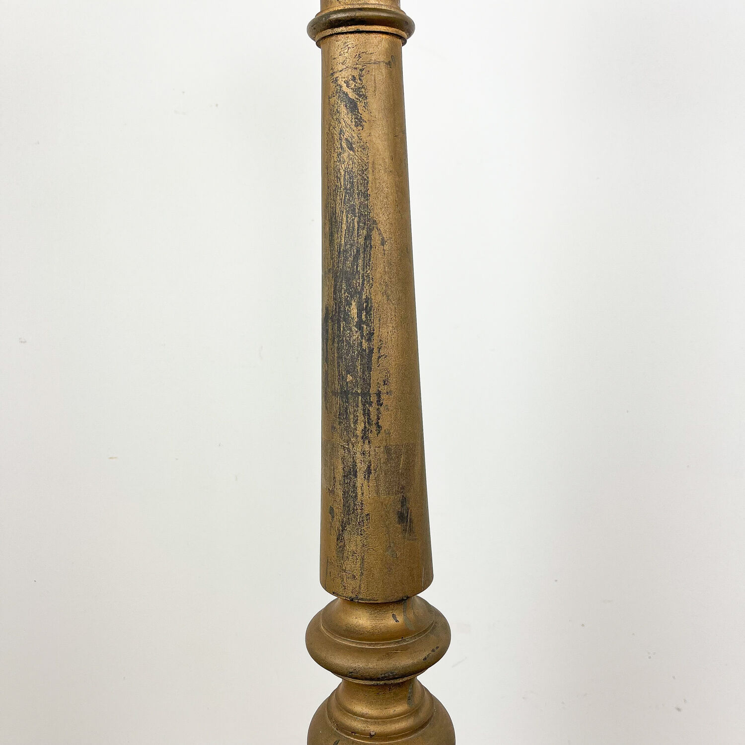 French antique wooden candle holder 19th century