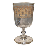 Verre Baccarat modèle gravure 3458 rehaussés à l'or fin - 13,4 cm