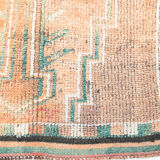 3x12 pale orange herki runner rug 99x380cm