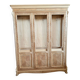 Walnut Cupboard With Cherry Inlays in Natural Raw Wood