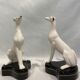 Paire de lévriers en porcelaine Fitz & Floyd