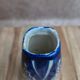 Small antique vase in blue and white earthenware, hand-painted – oriental decoration.