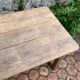 Old farmhouse table made of solid wood