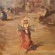 Oil painting on canvas by Salvatore Balsamo (Naples 1894-1922)