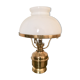 Lampe de table laiton doré et opaline