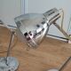 Pair of chrome lamps