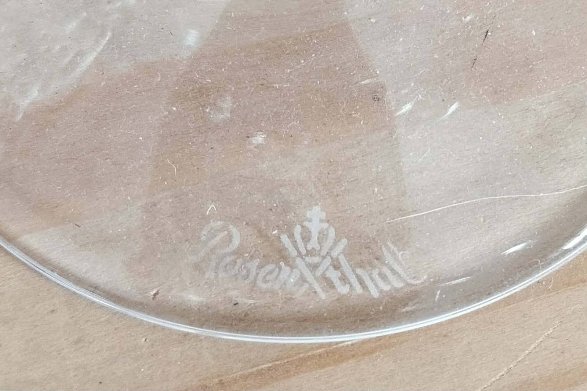 Set of 4 cut crystal water glasses Rosenthal Studio Linie Line