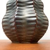 Vintage German brutalist ceramic gourd vase by Heinrich Fuchs for Luisenburg, 1970s.