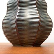 Vintage German brutalist ceramic gourd vase by Heinrich Fuchs for Luisenburg, 1970s.