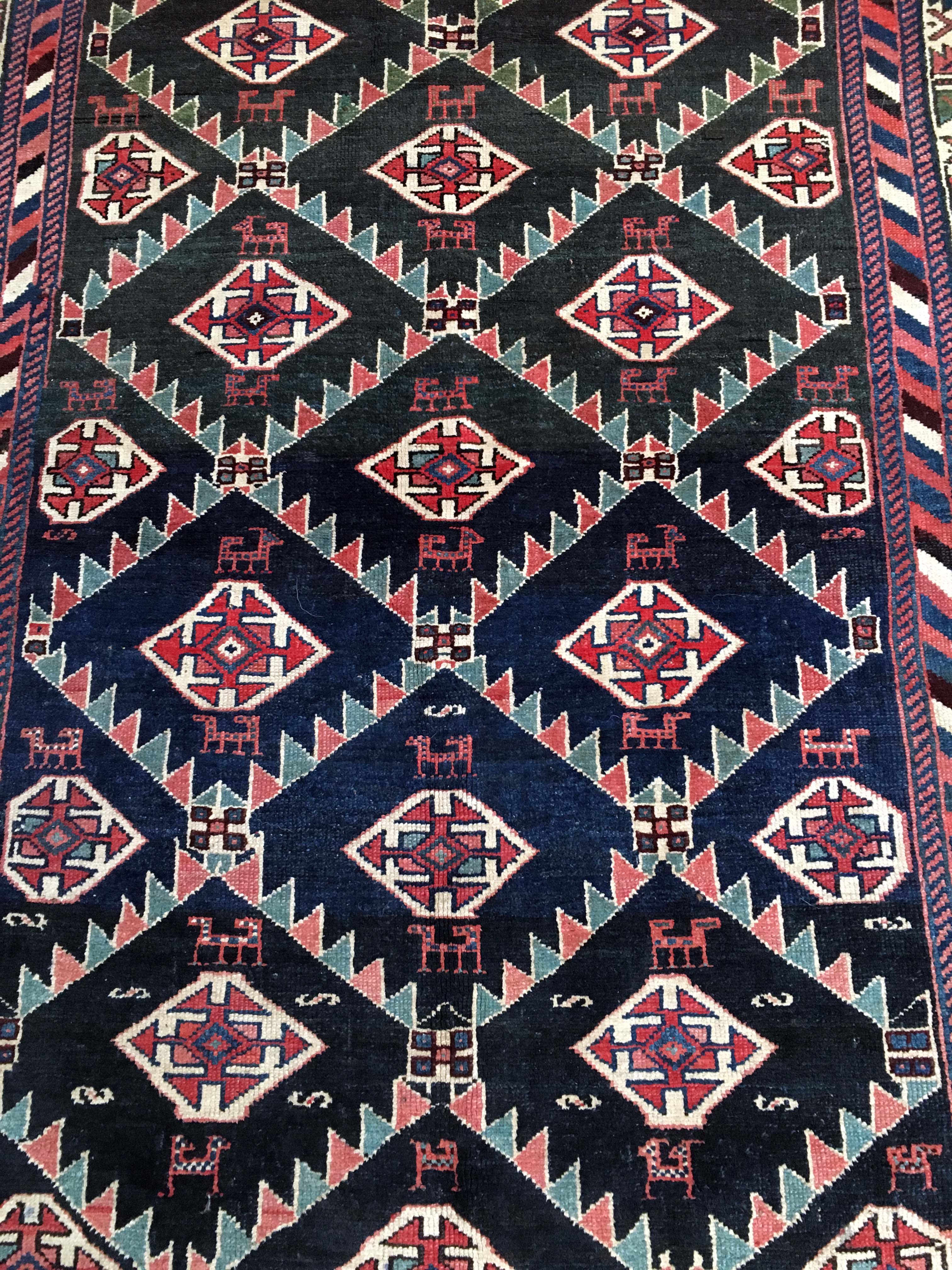 East Kurdish former Akstafa mat 300 x 150 cm around 1930