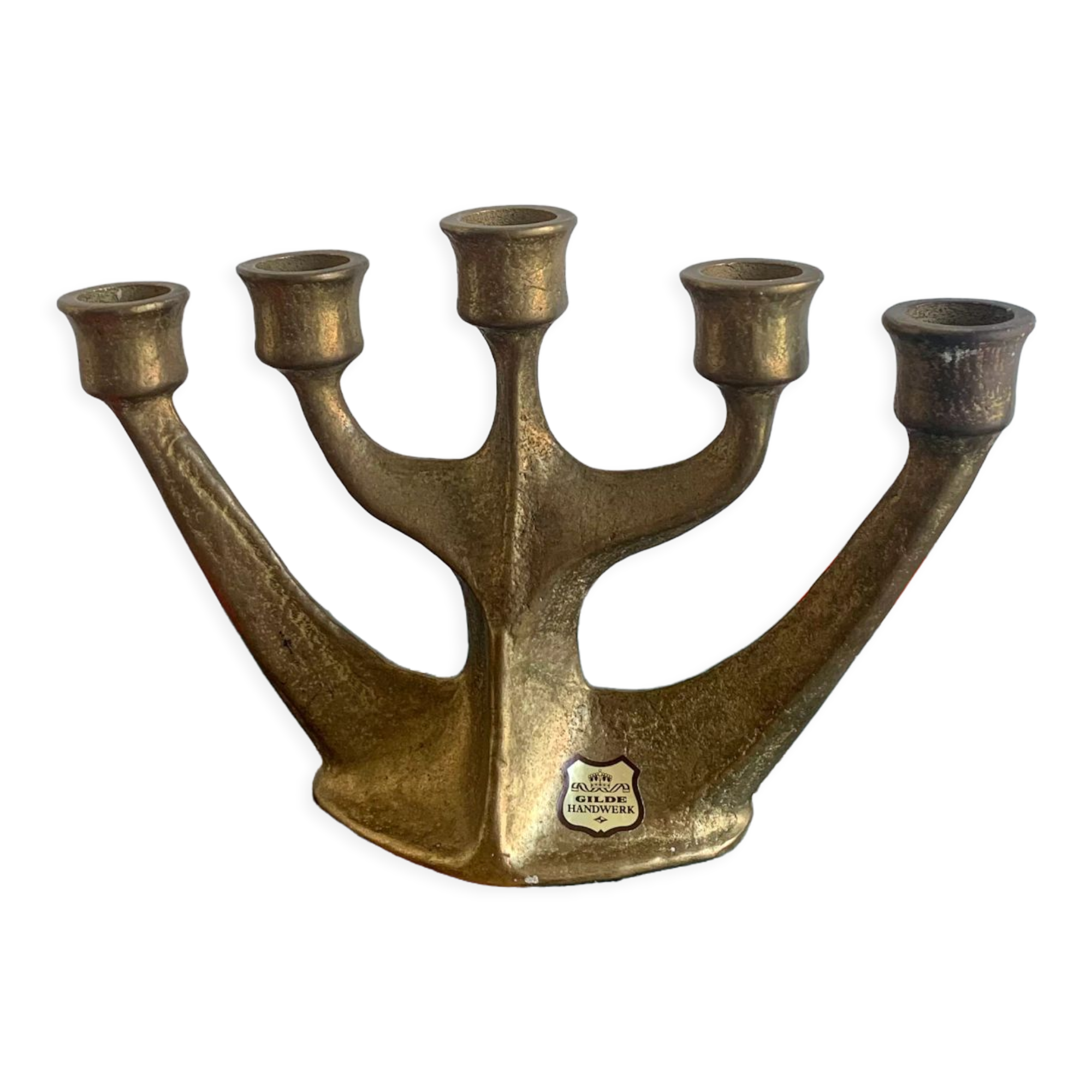 Bronze candleholder, 1970s