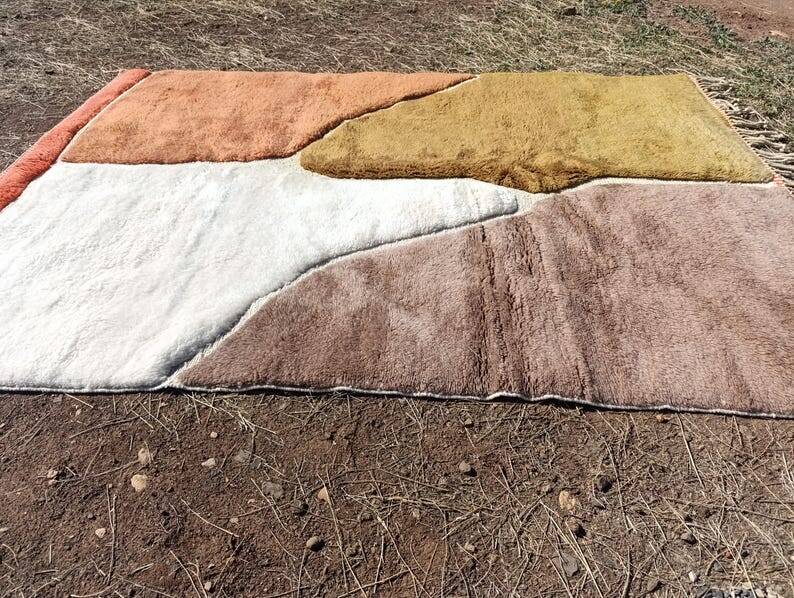 Moroccan Berber rug Mrirt 300 × 200 cm – thick wool, abstract pattern