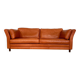 Vintage danish cognac leather sofa