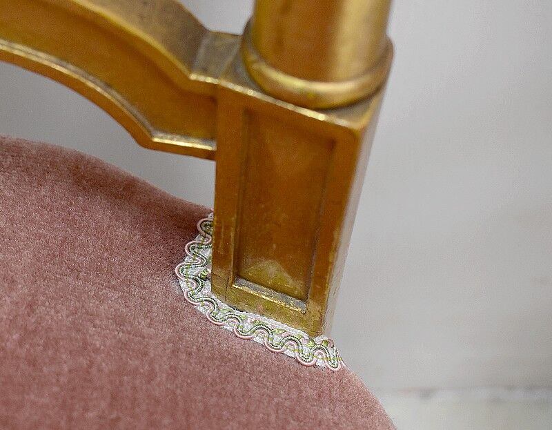 Pair of Golden Wood Chairs Napoleon III Era - Part 2 of the 19th century