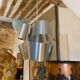 Max Sauze aluminum ribbon chandelier