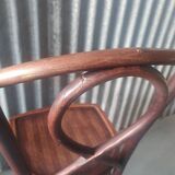 Curved wooden bistro chair